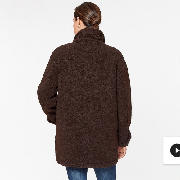 Koolaburra by Ugg Brown Sherpa Shirt Jacket NWT - Picture 2 of 13